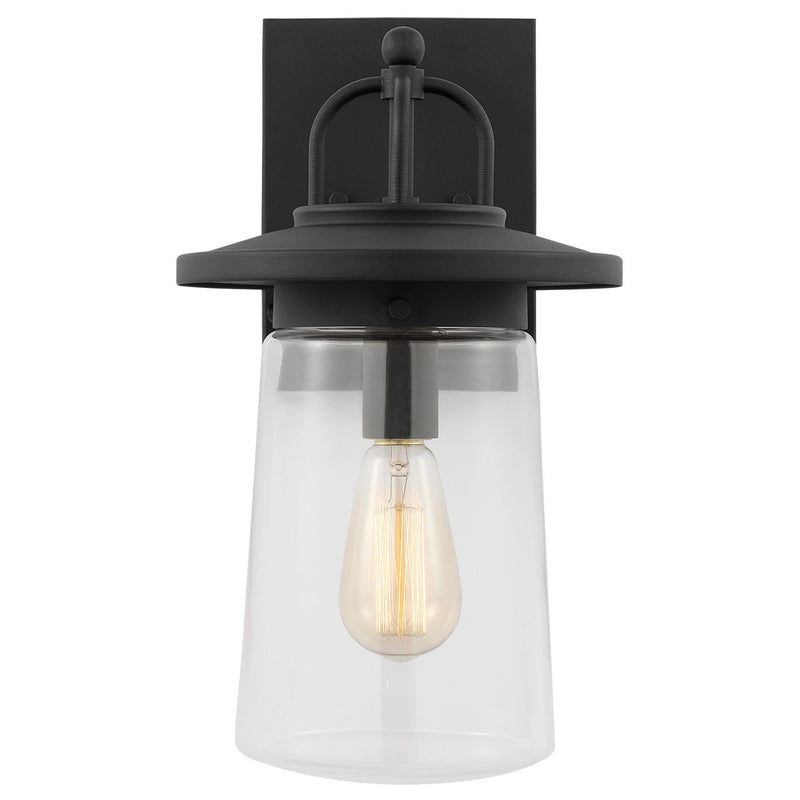 Tybee Medium Outdoor Wall Lantern in Black