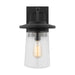 Tybee One Light Outdoor Wall Lantern in Black