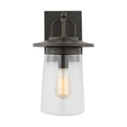 Tybee One Light Outdoor Wall Lantern in Antique Bronze