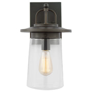 Tybee Medium Outdoor Wall Lantern in Antique Bronze