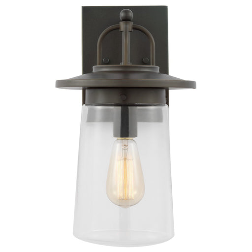 Tybee Medium Outdoor Wall Lantern in Antique Bronze