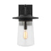 Tybee One Light Outdoor Wall Lantern in Black