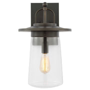 Tybee Large Outdoor Wall Lantern in Antique Bronze