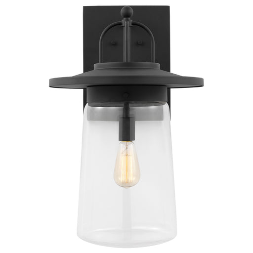 Tybee One Light Outdoor Wall Lantern in Black