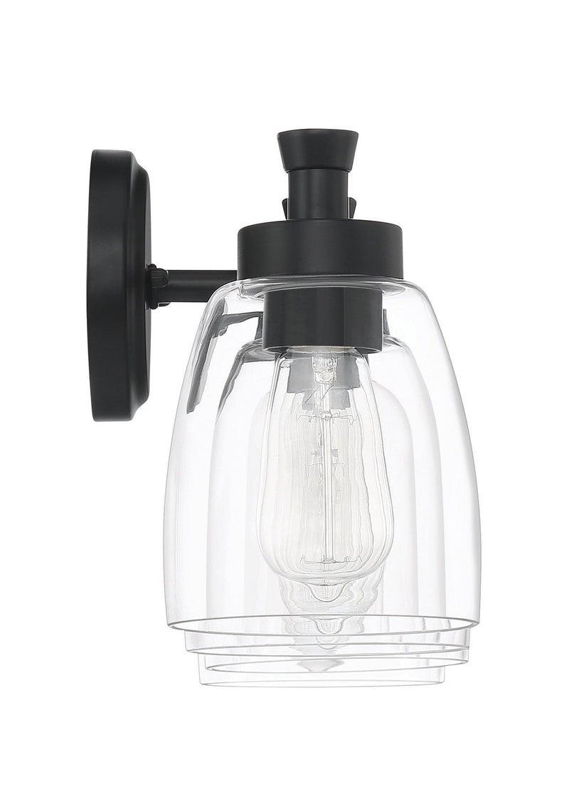 Henning 4 Light 30" Vanity in Flat Black