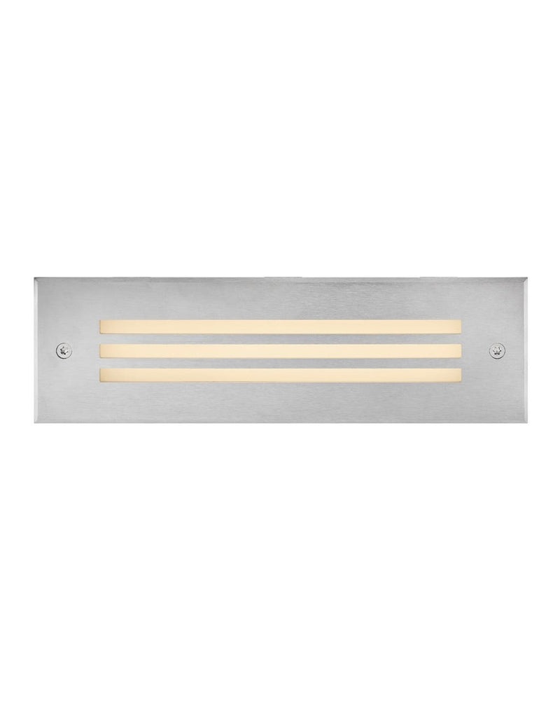Sparta Dash Large Louvered Brick Light in Stainless Steel