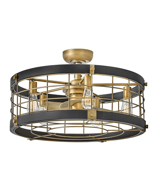 Bryce 27" Fandelier Ceiling Fan with Light in Heritage Brass