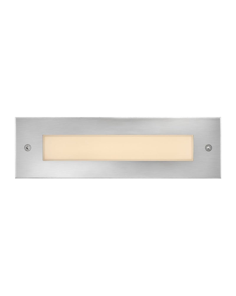 Sparta Dash Large Flat Brick Light in Stainless Steel