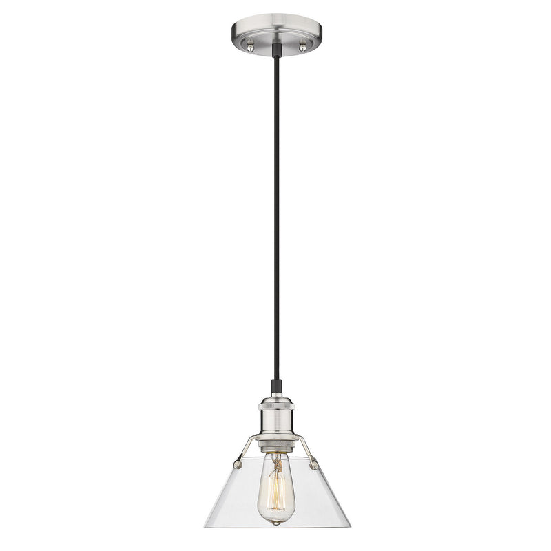 Orwell Small Pendant in Pewter with Clear Glass