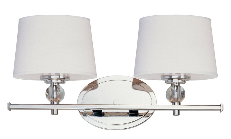 Rondo 2 Light Bath Vanity in Polished Nickel