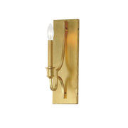Normandy 1 Light Wall Sconce in Gold Leaf