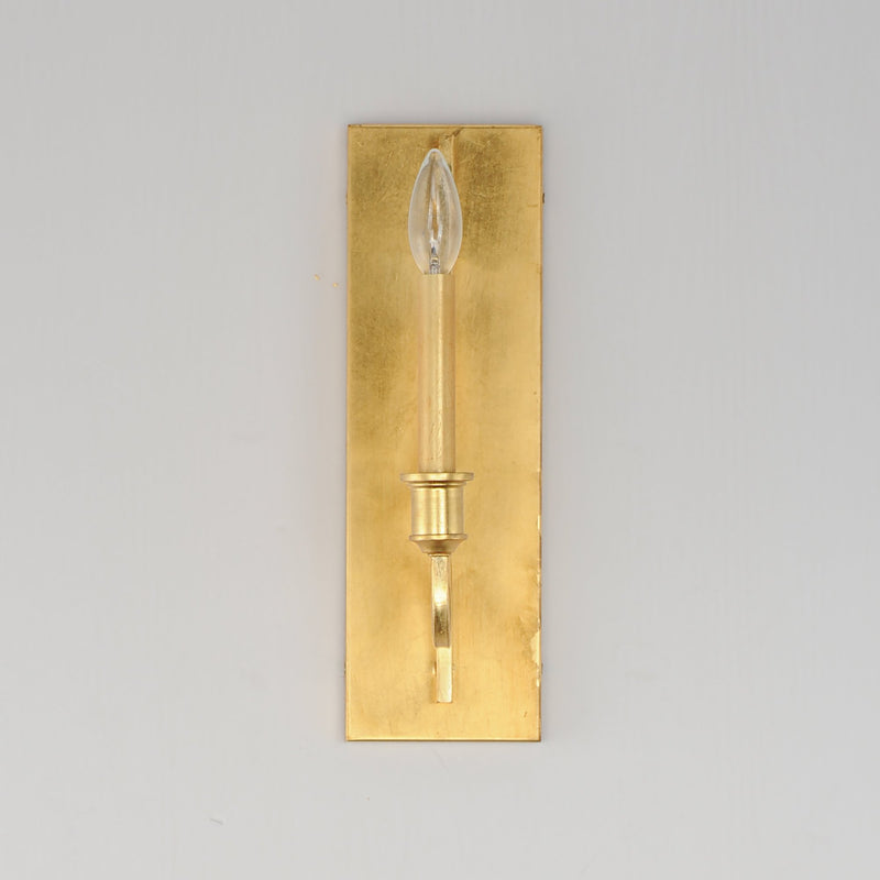 Normandy 1 Light Wall Sconce in Gold Leaf