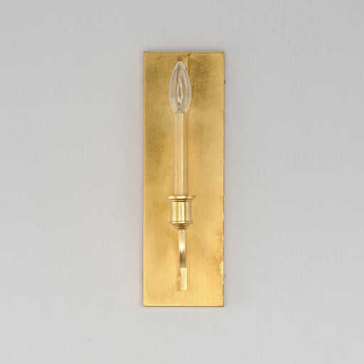 Normandy 1 Light Wall Sconce in Gold Leaf