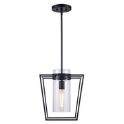 Nova 1-Light 12" Pendant in Black
