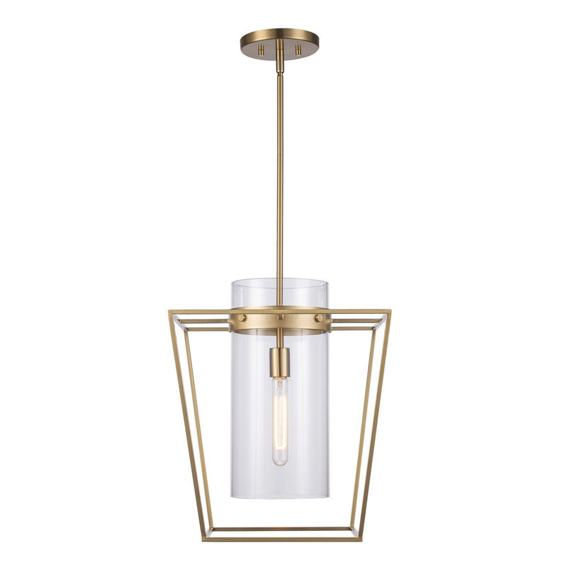 Nova 1-Light 15" Pendant in Antique Gold