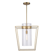 Nova 1-Light 18" Pendant in Antique Gold