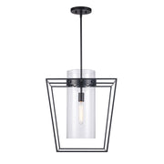 Nova 1-Light 18" Pendant in Black