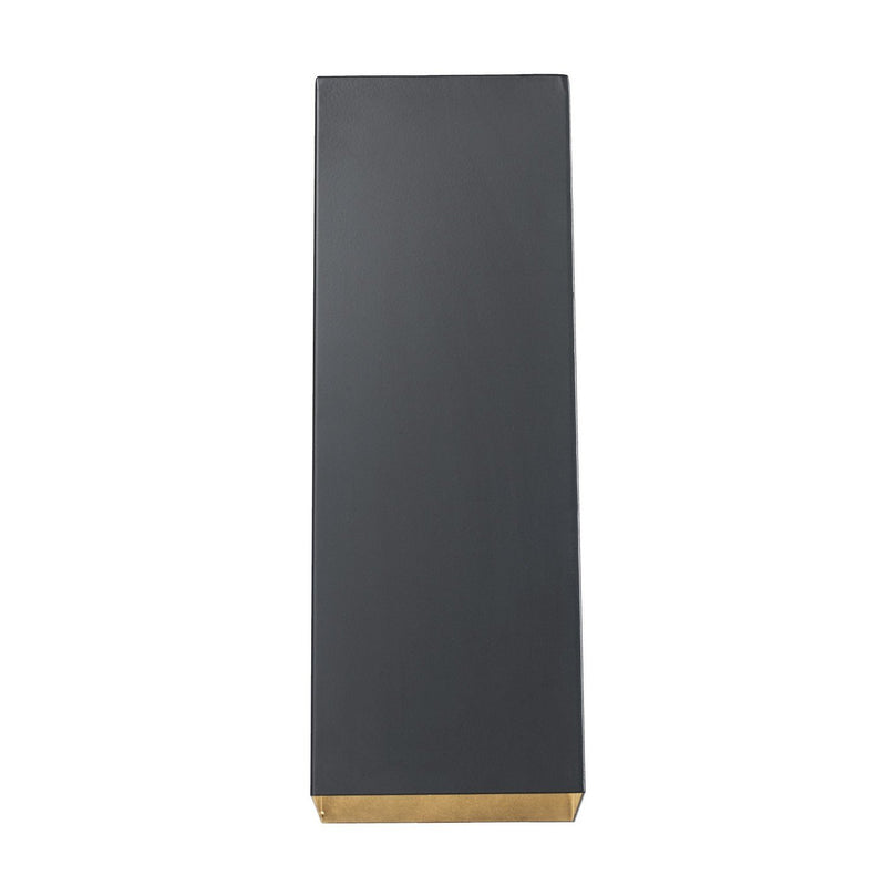 Sidewell 14" Outdoor Wall Light in Matte Black