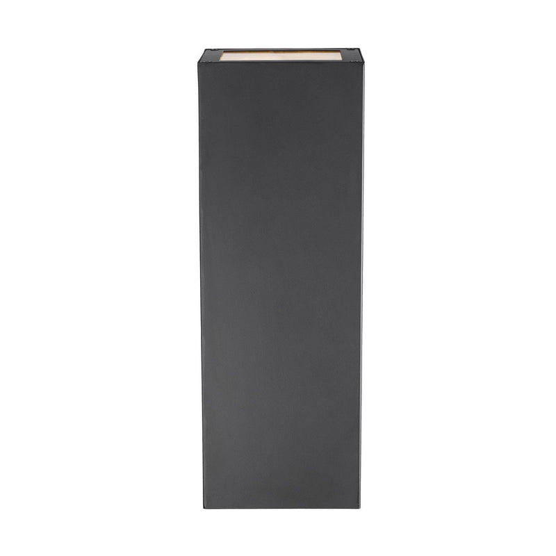 Candia 2-Light 14.3" Outdoor Wall Light in Matte Black