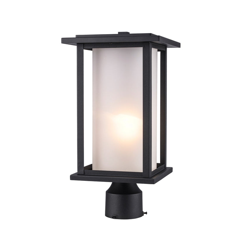 Shaakar 15.5" Outdoor Post Lantern in Black