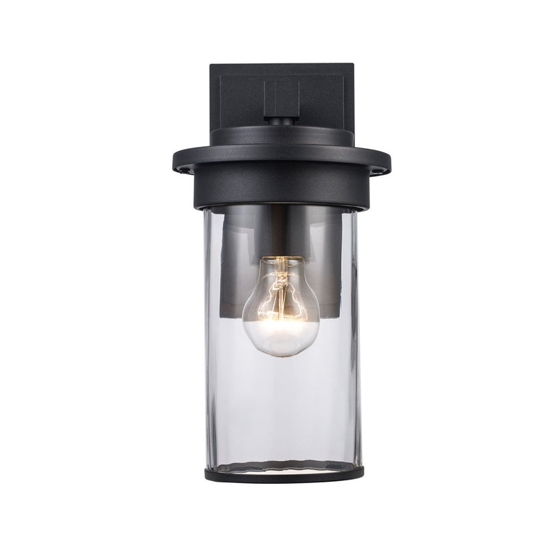 Carmel 12" Outdoor Wall Lantern in Black