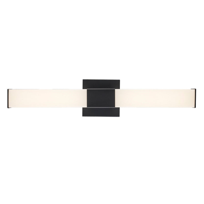 Saavy 24" LED Bath Sconce, Alternate Style in Black