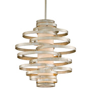 Vertigo 2-Light Pendant in Warm Silver Leaf