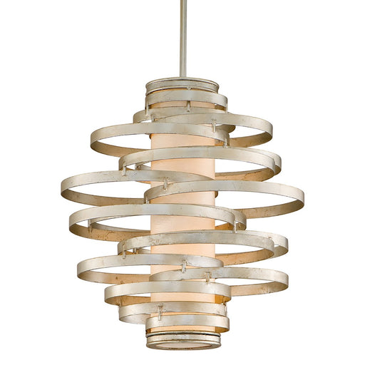 Vertigo 2-Light Pendant in Warm Silver Leaf