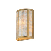 Miramar 1 Light Wall Sconce in Capiz / Natural Aged Brass