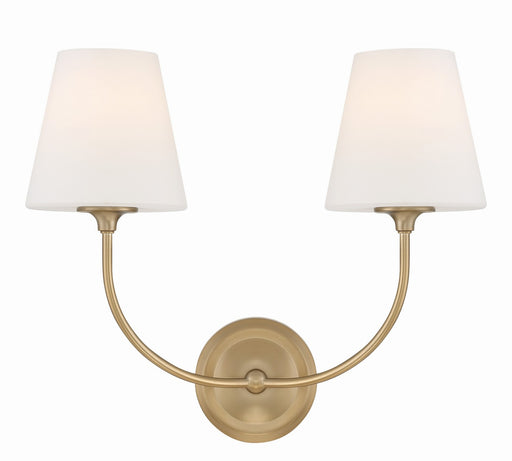 2442-OP-VG- Sylvan 2-Light Wall Mount in Vibrant Gold by Crystorama