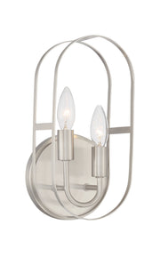 Mindful 2 Light 6" Sconce in Brushed Polished Nickel