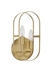 Mindful 2 Light 6" Sconce in Satin Brass
