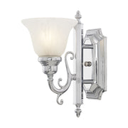 French Regency Wall Sconce in Polished Chrome