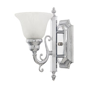 French Regency Wall Sconce in Polished Chrome
