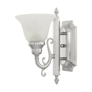 French Regency Wall Sconce in Brushed Nickel