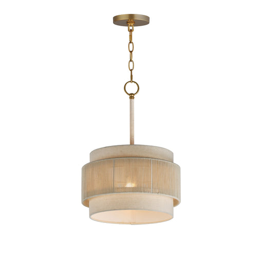 Seacliff 14" Pendant in Natural Aged Brass