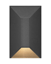 Nuvi Small Rectangular Deck Sconce in Black