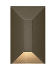Nuvi Small Rectangular Deck Sconce in Bronze
