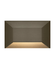 Nuvi Medium Rectangular Deck Sconce in Bronze