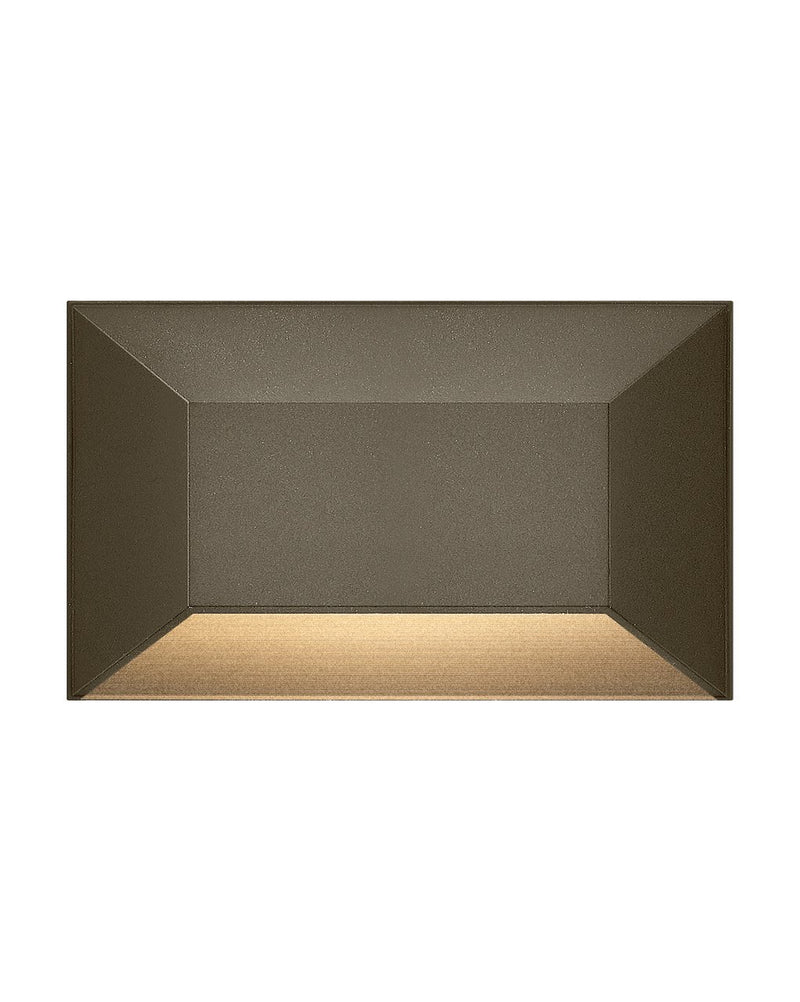Nuvi Medium Rectangular Deck Sconce in Bronze