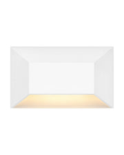Nuvi Medium Rectangular Deck Sconce in Matte White