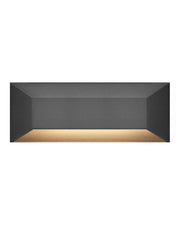 Nuvi Large Rectangular Deck Sconce in Black