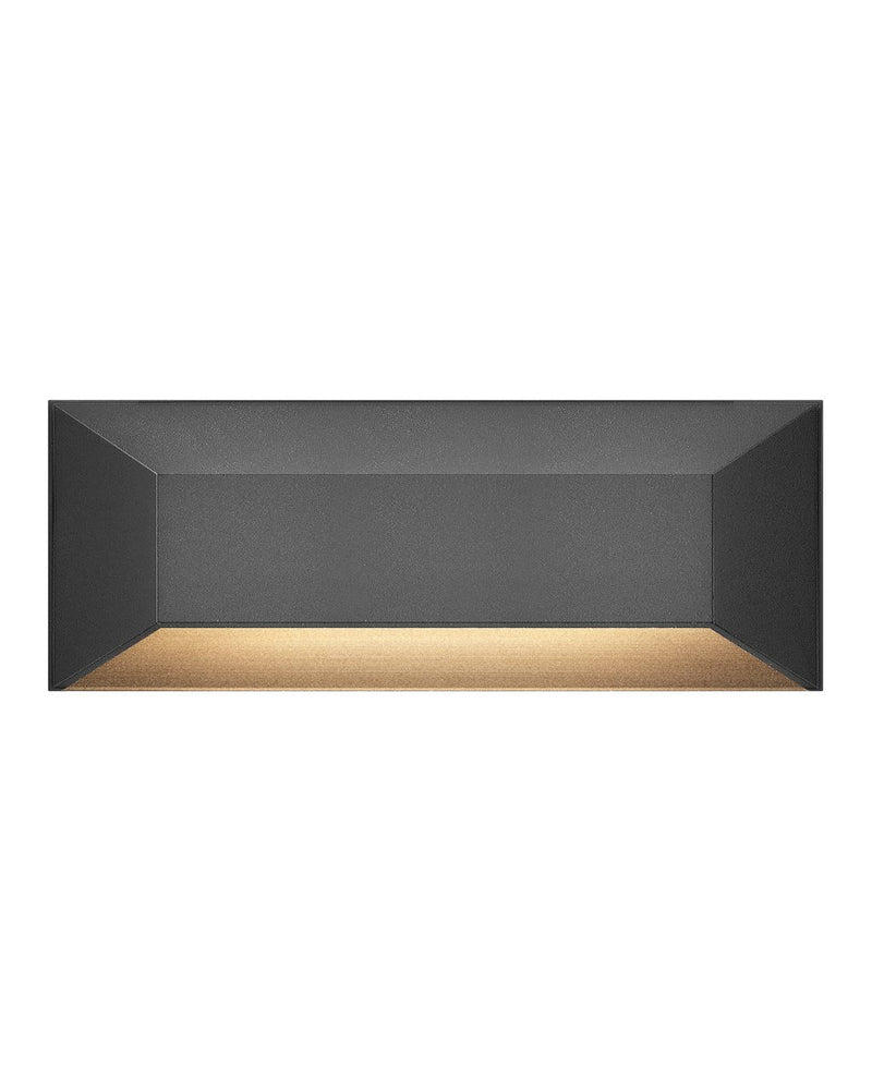 Nuvi Large Rectangular Deck Sconce in Black