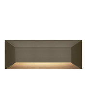 Nuvi Large Rectangular Deck Sconce in Bronze