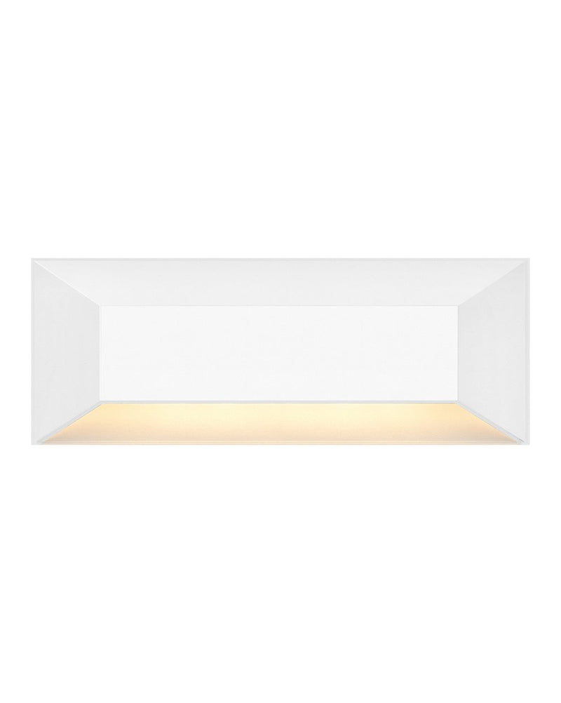 Nuvi Large Rectangular Deck Sconce in Matte White
