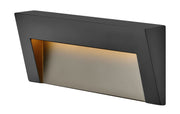 Taper Wide LED Deck Sconce in Satin Black