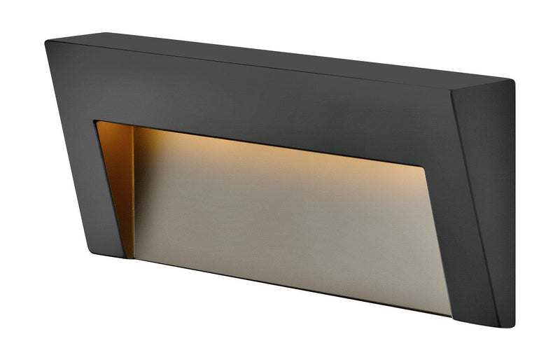 Taper Wide LED Deck Sconce in Satin Black