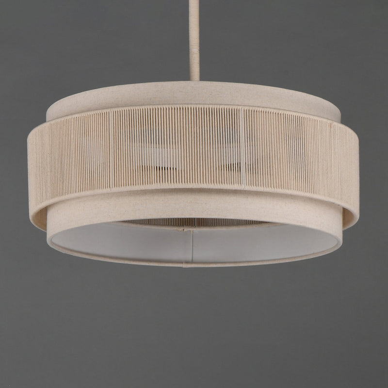 Seacliff 20" 3 Light Pendant in Natural Aged Brass