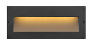 Taper Wide LED Step Light in Satin Black
