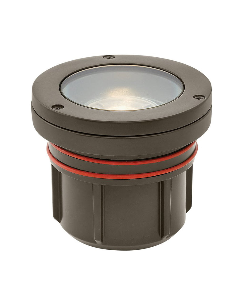 12V Flat Top Well Light in Bronze
